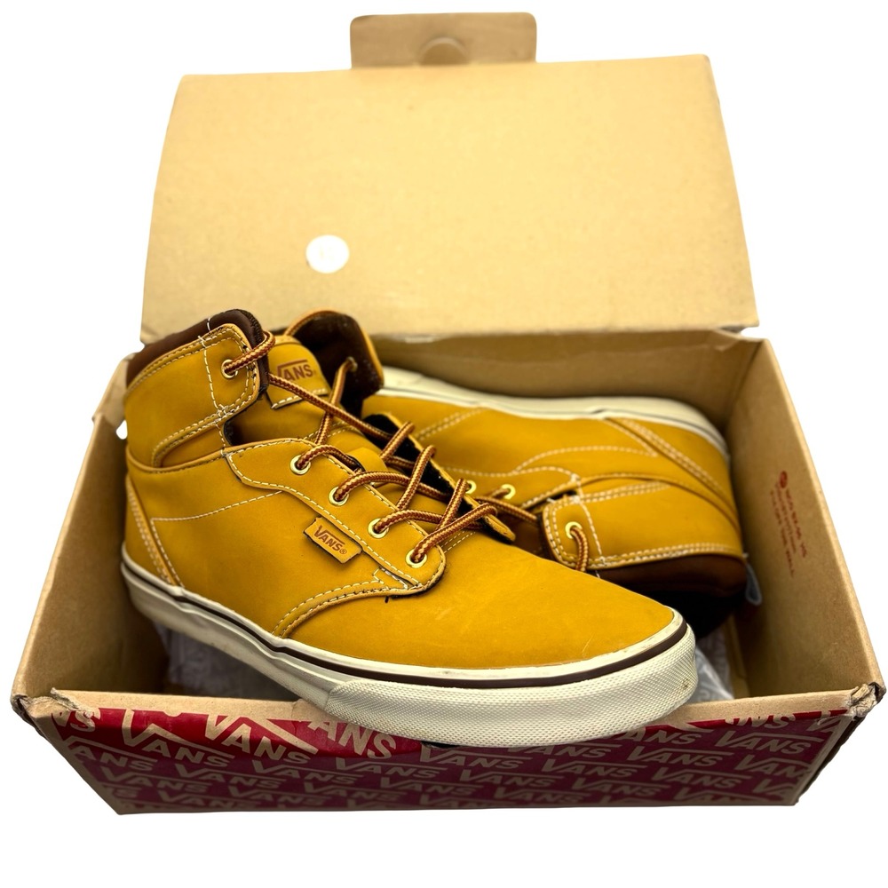Vans Atwood Hi Youth 7 Oak Buff Potting Soil Wheat‎ Skate Shoes High Top